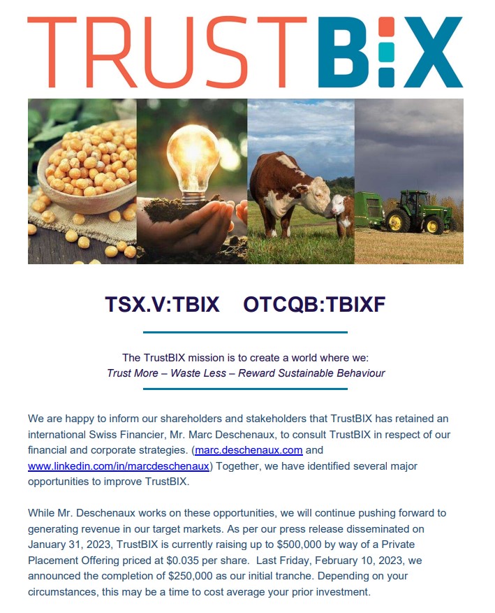 2023-02-14 TBIX News Letter Cover Page